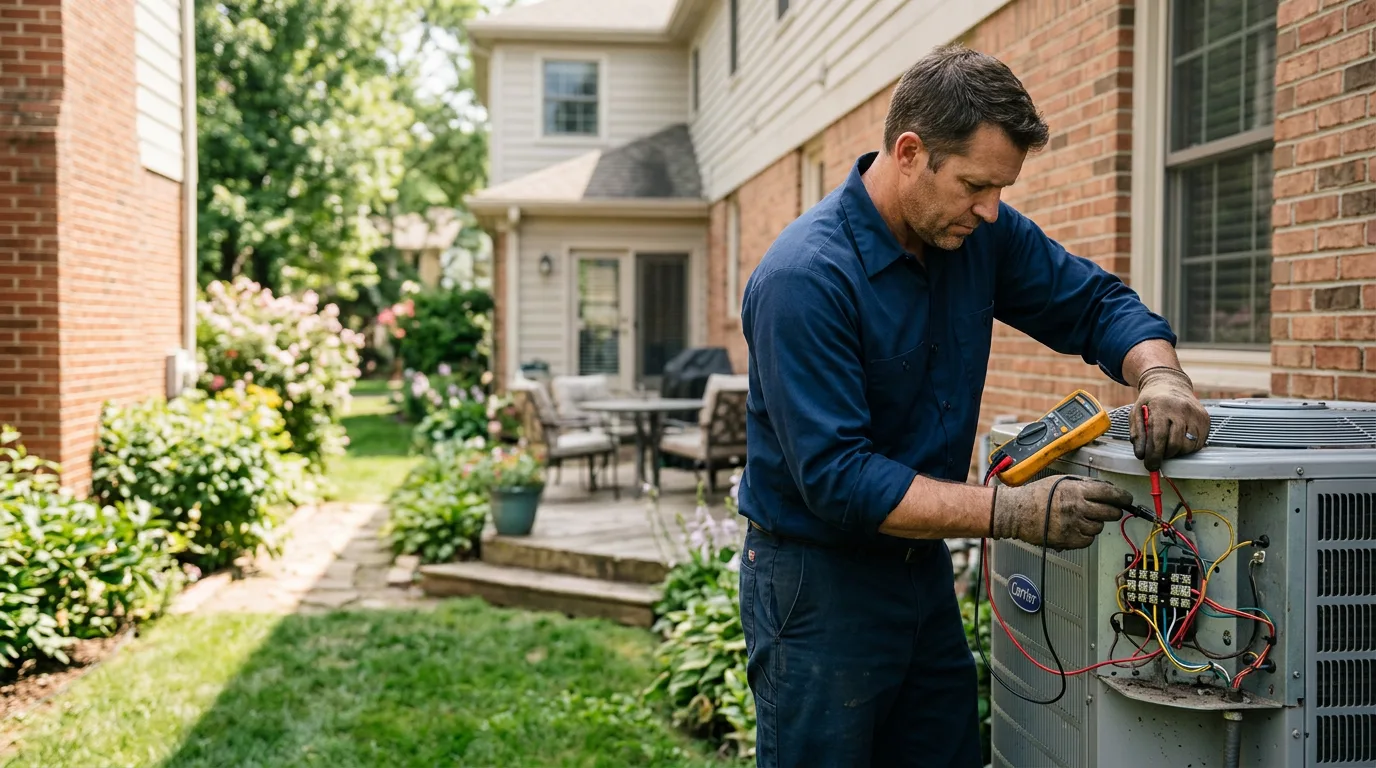 HVAC technician working near East Providence, RI